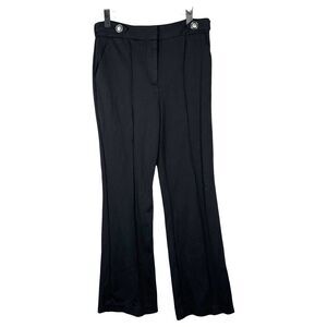 Elie Tahari Black Flare Leg Ponte Dress Pants Women's Size 8